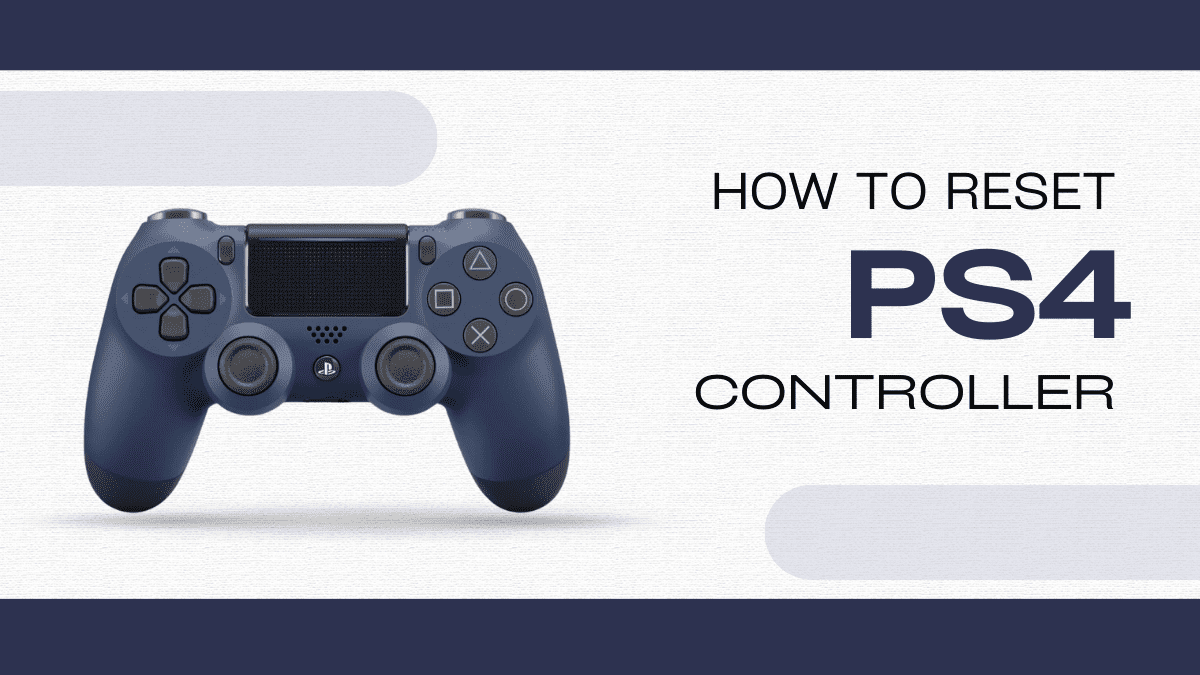 How to reset PS4 controller?